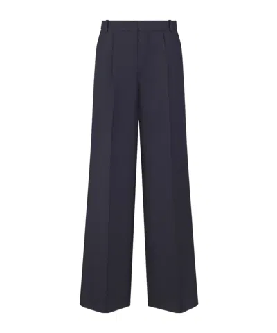 Dior Bell-bottoms In Navy Blue