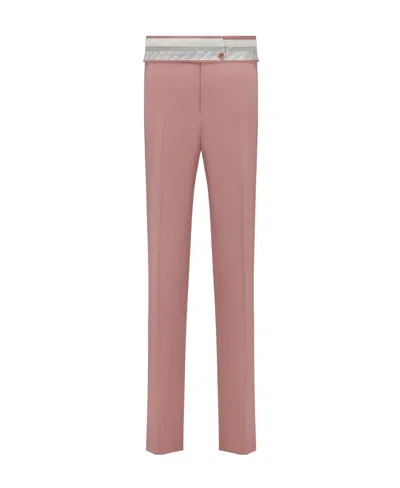 Dior Belt Folding Suit Trousers In Pink