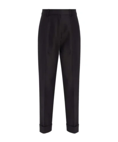 Dior Belt-loop Casual Pants In Black