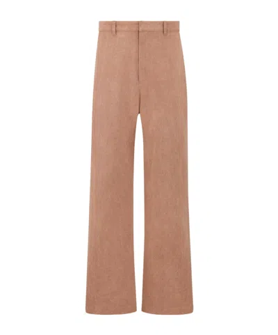 Dior Belt-loop Casual Pants In Pink