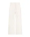 Dior Belt-loop Casual Pants In White