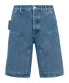 Dior Belt-loop Denim Shorts In Blue