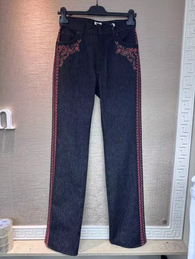 Dior Belt Loop Jeans In Black