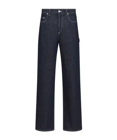 Dior Belt-loop Jeans In Black