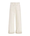 Dior Belt-loop Jeans In White