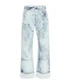 Dior Belt-loop Jeans In White