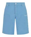 Dior Belt-loop Shorts In Blue