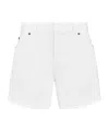 Dior Belt Loop Shorts In White