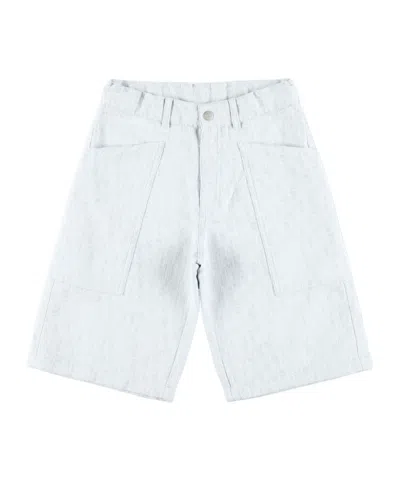 Dior Belt Loop Shorts In White
