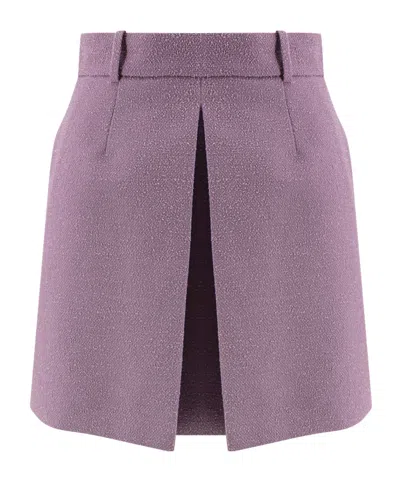 Dior Belt Loop Skirt In Purple