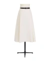 Dior Belt-loop Skirt In White