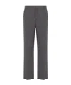 Dior Belt Loop Suit Pants In Gray