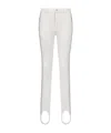 Dior Belt Loop Tight Ski Pants In White