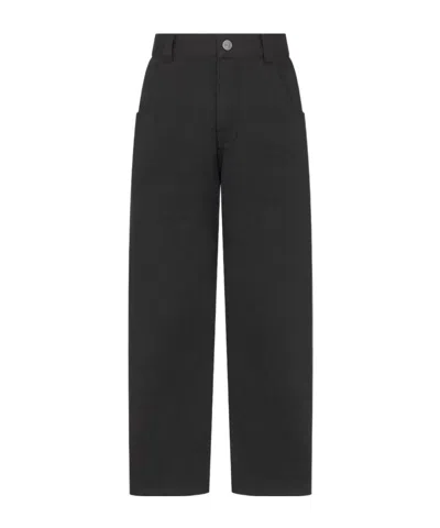 Dior Belt Loop Trousers In Black