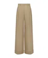 Dior Belt Loop Wide-leg Casual Pants In Nude