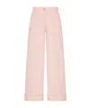 Dior Belt Loop Wide-leg Pants In Pink