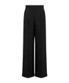 Dior Trousers With Back Pockets And Wide Leg In Black