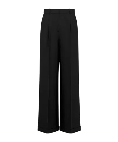 Dior Belt Loop Wool Casual Pants In Black