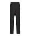 Dior Belt Loop Wool Casual Pants In Black