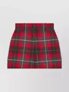 Dior Freshly Cut Wool Checked Shorts In Red