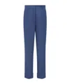 Dior Belt Loops Slacks In Navy Blue