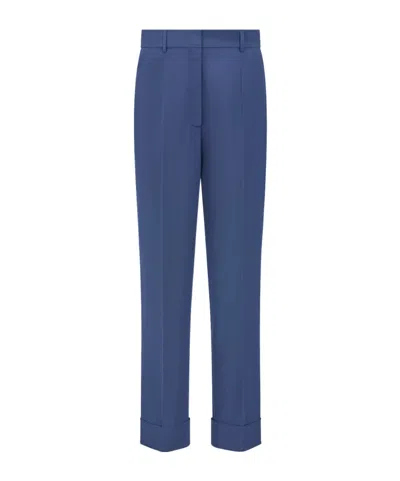 Dior Belt Loops Slacks In Navy Blue