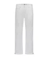 Dior Belt Ring Denim Trousers In White