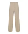 Dior Belt Ring Wool Casual Pants In Nude