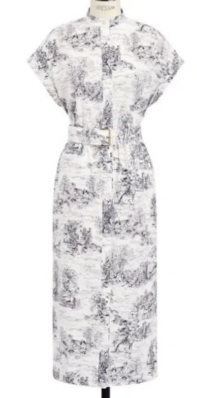 Dior Belted Dress In White
