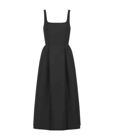 Dior Belted Mid-length Dress In Black
