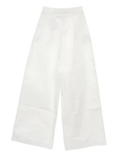Pre-owned Dior Belted Pants In White