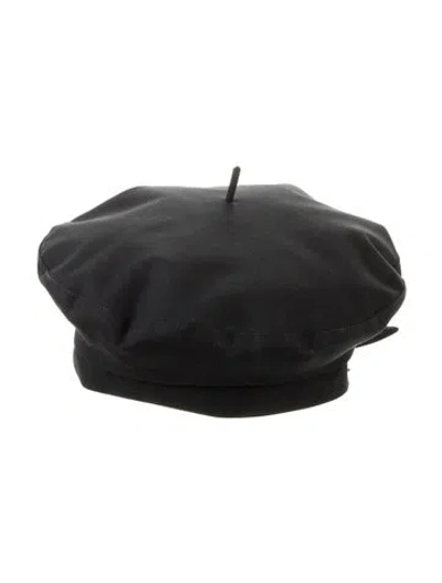 Pre-owned Dior Beret Hat In Black