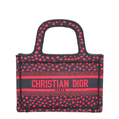 Dior Bicolor I Love Paris Book Tote Mini Bag In Red