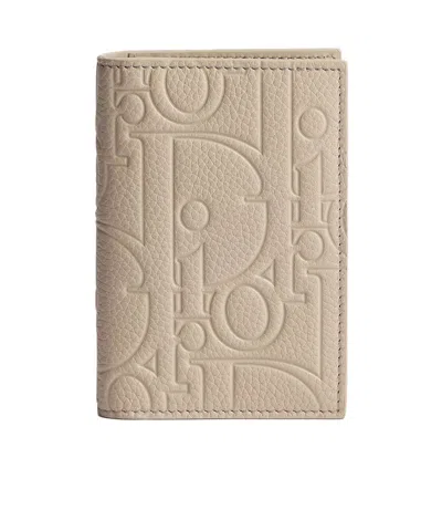 Dior Bifold Card Holder In Neutral