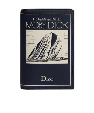 Dior Bifold Card Holder In Blue