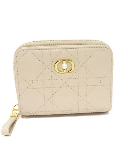 Dior Bifold Wallet Beige (authentic Pre-loved) In Neutral