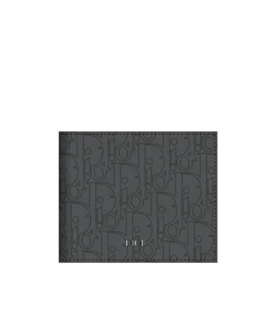 Dior Logo Wallet In Black