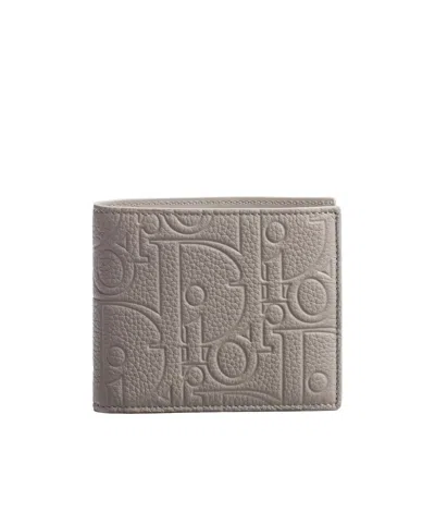 Dior Bifold Wallet In Gray