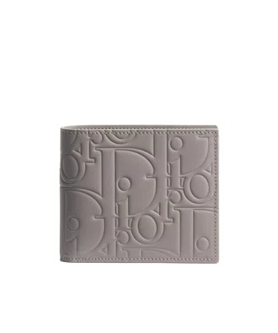 Dior Bifold Wallet In Grey