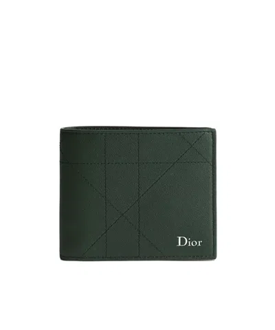 Dior Bifold Wallet In Green