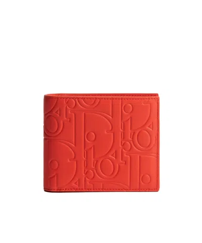 Dior Bifold Wallet In Orange