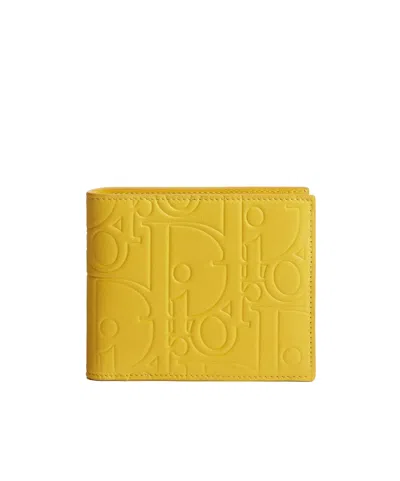 Dior Bifold Wallet In Yellow