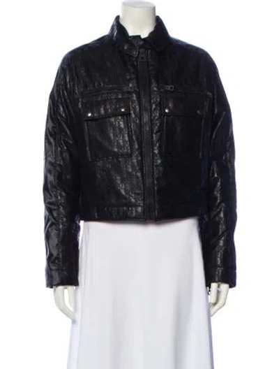 Pre-owned Dior Biker Jacket In Black