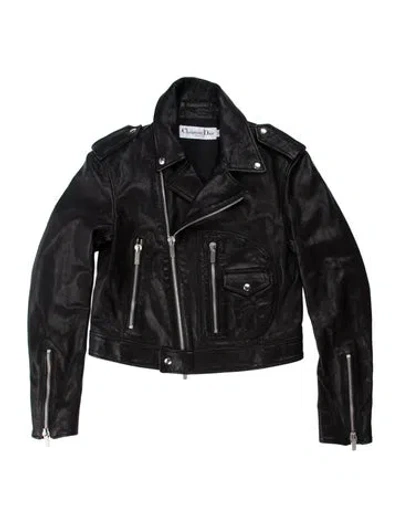 Pre-owned Dior Biker Jacket In Black