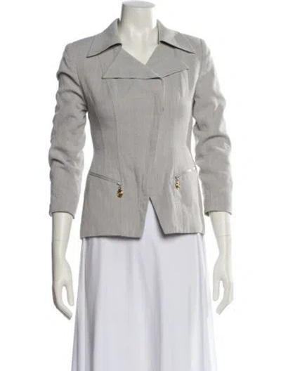 Pre-owned Dior Biker Jacket In White