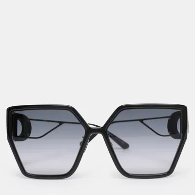 Pre-owned Dior Black 14a1 30 Montaigne Square Sunglasses