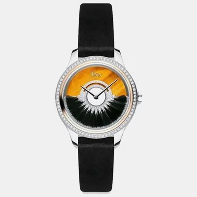Pre-owned Dior Black 18k Rose Gold Stainless Steel Grand Bal Cd153b2sa001 Automatic Women's Wristwatch 36 Mm