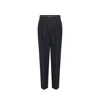 Dior Wool And Silk Pants Women In Black