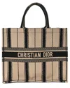 Dior Book Large Canvas Tote In Neutral