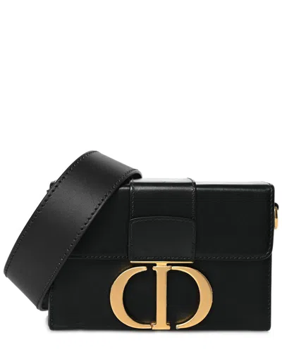 Dior Black Box Calf Leather Box 30 Montaigne Box Bag (authentic Pre-loved)